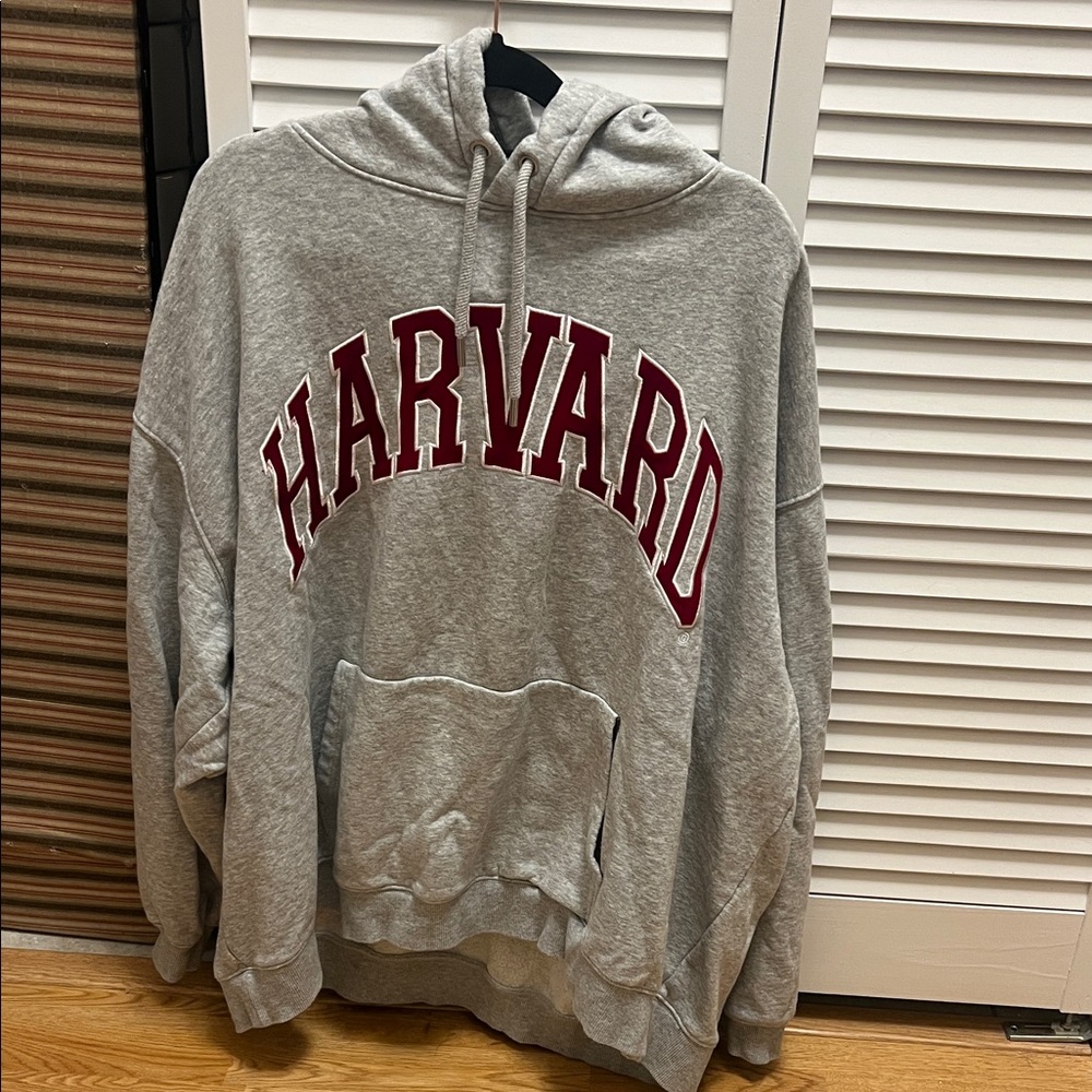 H&M Gray Harvard Hoodie Sweater